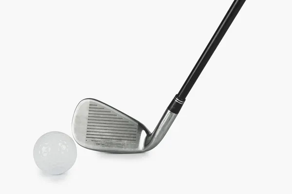Close-up of a golf club with a golf ball — Stock Photo, Image
