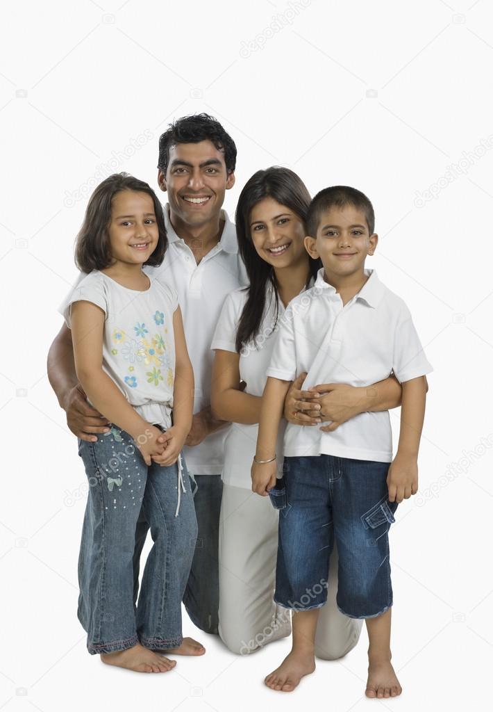 Family smiling