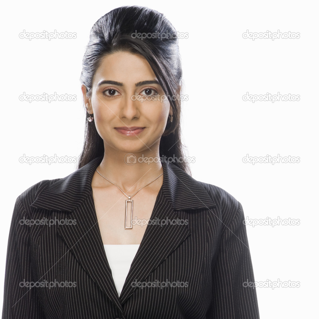 Businesswoman smiling