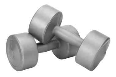 Close-up of dumbbells