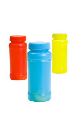 renkli plastik kavanoz Close-Up