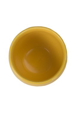 Seramik bir tencereye yakın çekim