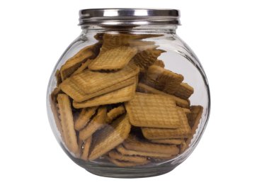 bisküvi ile dolu bir kavanoz Close-Up