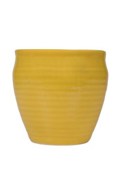 Seramik bir tencereye yakın çekim