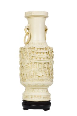 Dekoratif bir vazoya yakın çekim