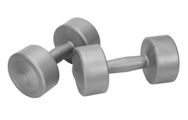 Close-up of dumbbells
