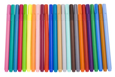 Keçeli kalemlerin yakın plan çekimleri