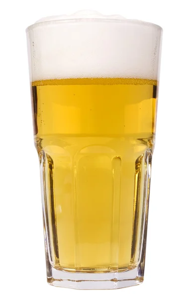 Primer plano de un vaso de cerveza — Foto de Stock