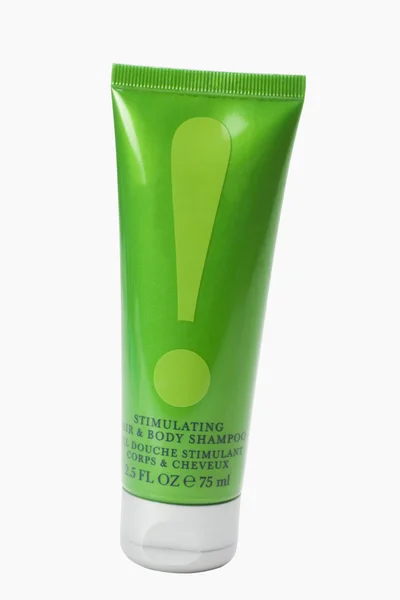 Close-up of a shampoo tube — Stock Photo, Image
