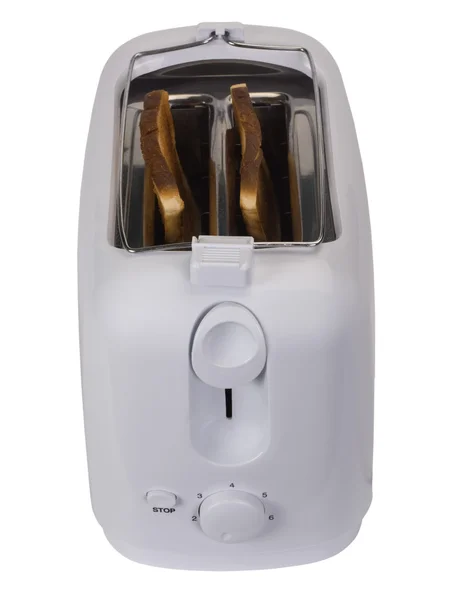 Close-up of a toaster with toasts — Stock Photo, Image