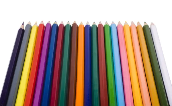 彩色铅笔的特写 — 图库照片