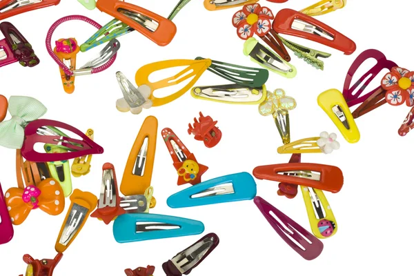 Close-up of assorted hair clips and headbands — Stock Photo, Image