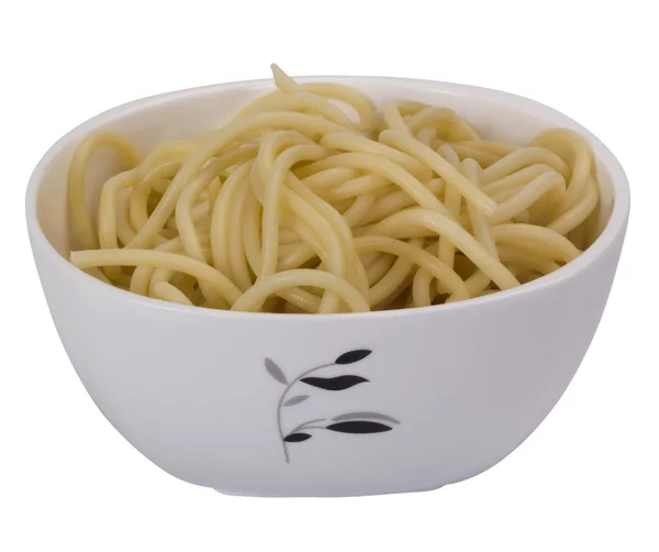 Close-up of a bowl full of noodles — Stock Photo, Image