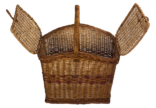 Close-up of a wooden basket — Stock Photo, Image