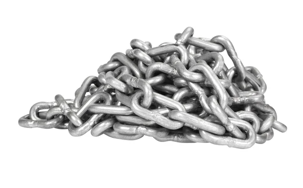 Close-up of a heap of metal chain — Stock Photo, Image