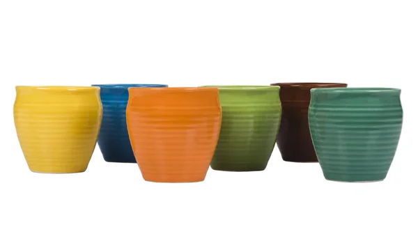 Close-up of ceramic pots — Stock Photo, Image