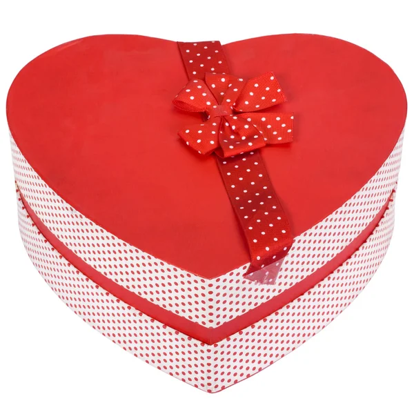 Close-up of a heart shaped gift box — Stock Photo, Image