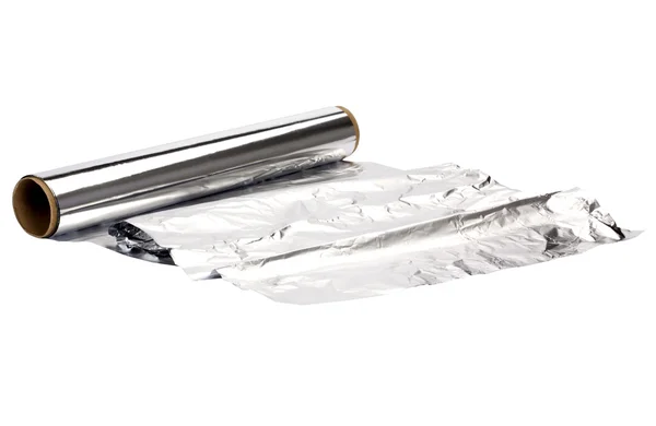 Close-up of an aluminum foil — Stock Photo, Image