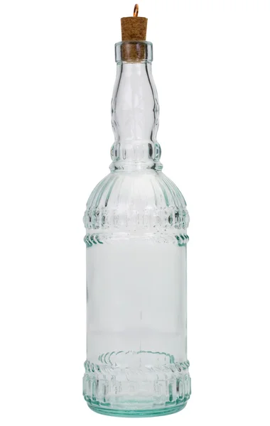 Nahaufnahme einer Flasche mit eingestecktem Korken — Stockfoto