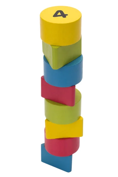 Close-up of stack of blocks — Stock Photo, Image