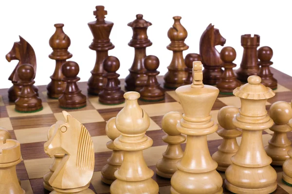 Chess pieces on a chessboard — Stock Photo, Image