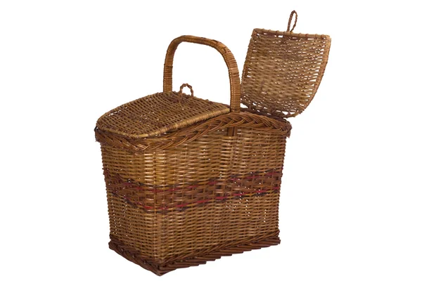 Close-up of a wooden basket — Stock Photo, Image