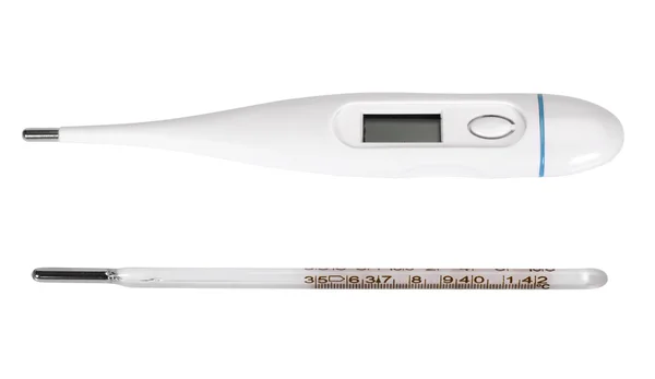 Nahaufnahme zweier Thermometer — Stockfoto