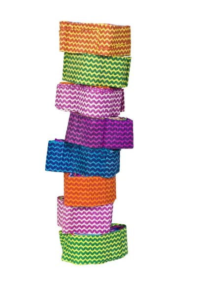 Close-up of a stack of paper ribbons — Stock Photo, Image