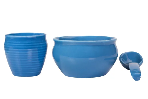 Primo piano di utensili da cucina in ceramica — Foto Stock