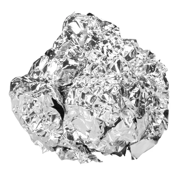 Közeli kép: egy alumínium fólia — Stock Fotó