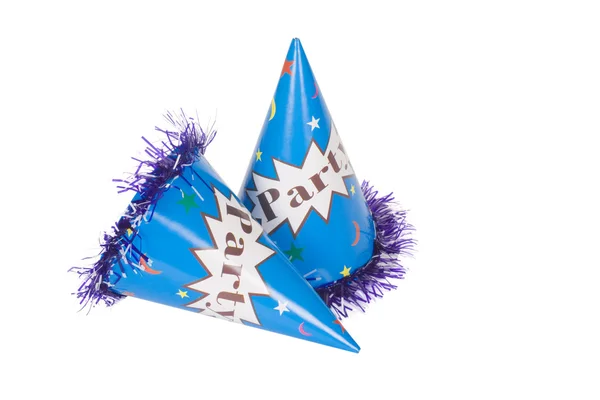 Close-up of two party hats — Stock Photo, Image