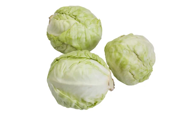 Close-up of three cabbages — Stock Photo, Image