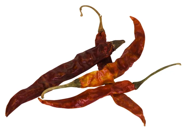 Close-up of dried red chili peppers — Stock Photo, Image