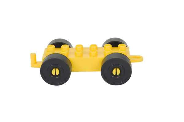 Närbild av en plast leksak vagn — Stockfoto