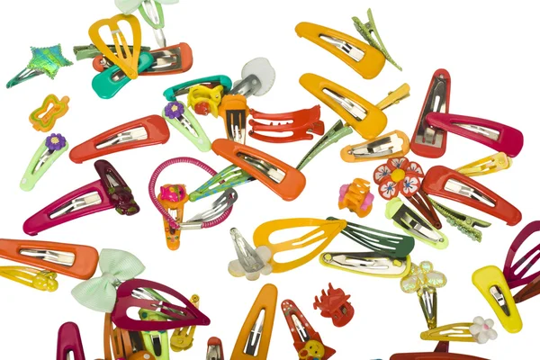 Close-up of assorted hair clips and headbands — Stock Photo, Image