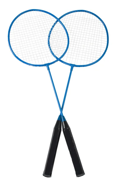 Primer plano de dos raquetas de bádminton — Foto de Stock