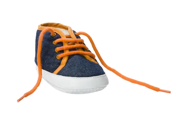 Primer plano de un zapato de lona — Foto de Stock