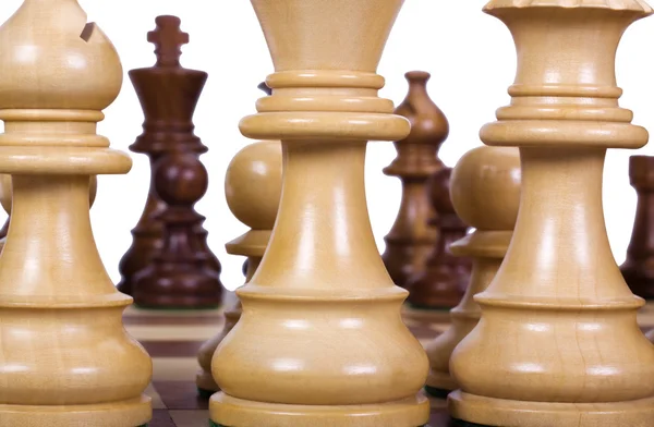 Chess pieces on a chessboard — Stock Photo, Image