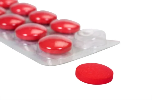 Bliska tabletek w blistrze — Zdjęcie stockowe