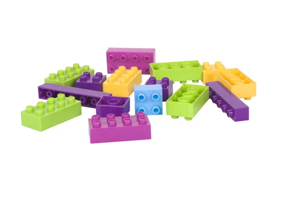 Close-up of plastic blocks — Stock Photo, Image