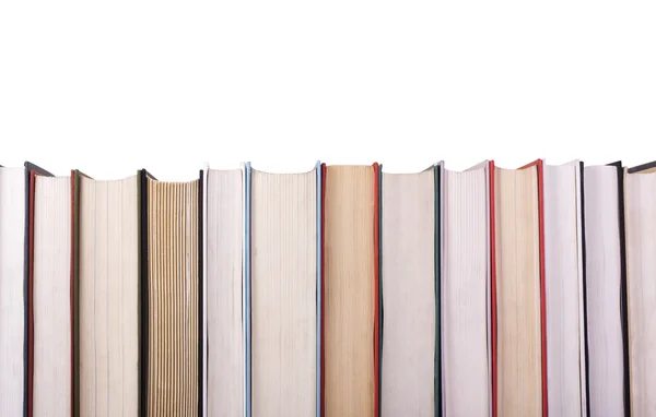 Close-up of books arranged in a row — Stock Photo, Image