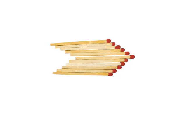 화살표 모양 형태로 matchsticks — 스톡 사진