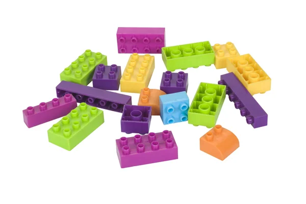 Close-up of plastic blocks — Stock Photo, Image