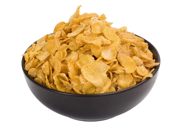 Nahaufnahme einer Schüssel mit Cornflakes — Stockfoto