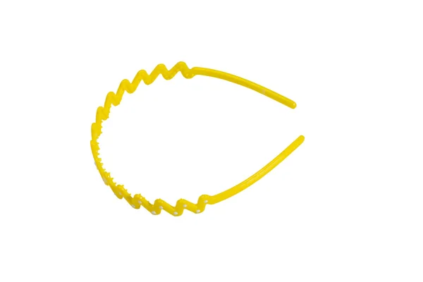 Close-up de uma faixa de cabelo amarelo — Fotografia de Stock