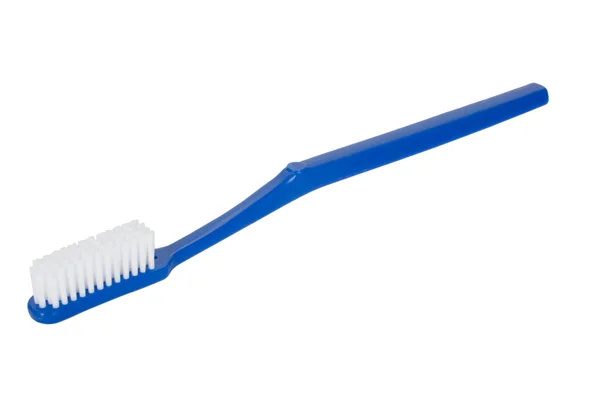 Закри синій зубна щітка — Stok fotoğraf