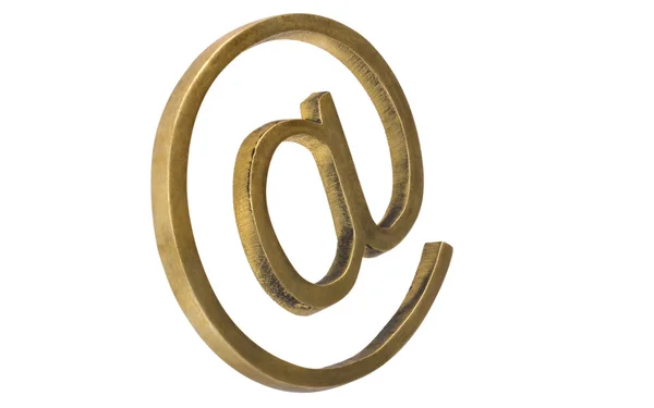 Close-up of at symbol — Stock Photo, Image