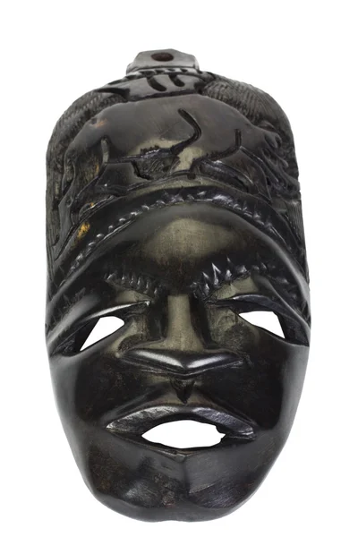 Tahta maske Close-Up — Stok fotoğraf