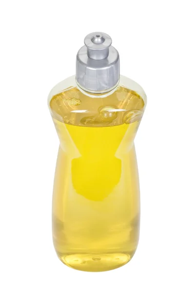 Primer plano de una botella de aceite de oliva — Foto de Stock