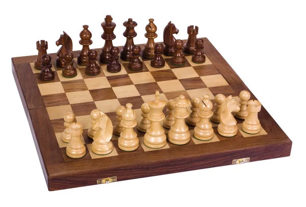 Chess pieces on a chessboard — Stock Photo, Image